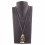 Bust Display necklaces in solid wood black H25cm