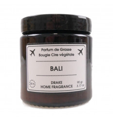 Bougie parfumée cire végétale "Bali" bois de figuier jasmin, Drake.