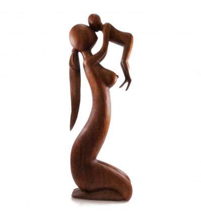 Statue maternity XXL wood. Handcrafted of high-quality.