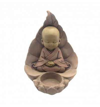 Supporto di candela di piccolo buddha in meditazione. Zen decorazione a buon mercato, acquisto.