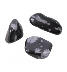 Pierres roulées en Obsidienne Neige. Set de 2 à 3 pierres à petit prix