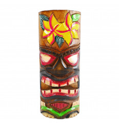 Totem Tiki wood crafts. Model flower 25cm. Trophy adventure.