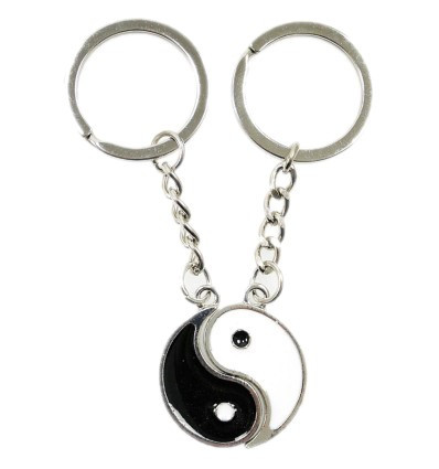 Portachiavi Yin Yang per l'amante della coppia. portachiavi complementari.