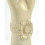 Grande main de Bouddha / Présentoir à bijoux en bois massif H40cm blanc cérusé fleur