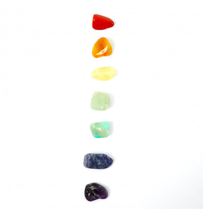 7 Chakra Stones for Healing with Pouch