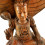 Grande statue de Shiva 50cm en bois exotique entièrement sculptée à la main - Pièce d'exception