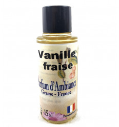 Parfum d'Ambiance, Senteur Vanille Fraise, Parfum de Grasse