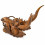 Statue Dragon Head 40cm Wall or place it in Exotic Wood back