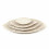 4 Cups Pullout Wooden Leaf-Shaped Tropical Colors Natural brushed White one on the other