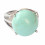 Ring Iris embellished with a Howlite turquoise - Ring adjustable