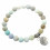 Bracciale elastico perle di Amazzonite - Simbolo dell\'albero della vita