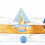 Patère 3 bateaux tricolore en bois 45x14cm zoom bateau
