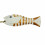 Ghirlanda decorativa 5 pesci bianchi in legno