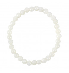 White Labradorite bracelet from Madagascar AAA - 6mm balls