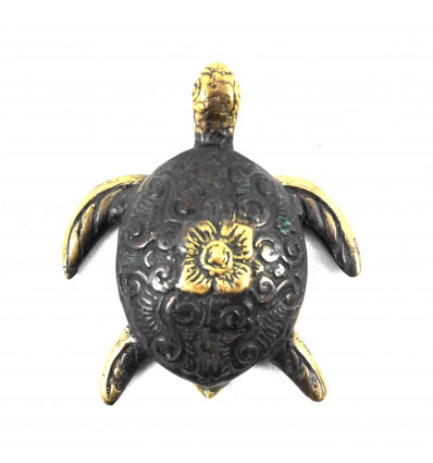 Decorative statuette Sea Turtle in bronze. Artisanal creation.