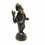 Ganesh standing statuette in bronze 18cm. Asian crafts. Side view