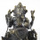 Grande Statue de Ganesh Assis sur son Trône en Bronze Massif 31cm. Artisanat d'Asie - Zoom
