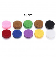 Set of 10 ø1cm multi-colored refills for fragrance diffusers