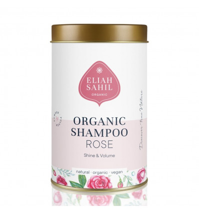 Shampoo in polvere biologica di rose - Vegan Eliah Sahil, rifiuti zero