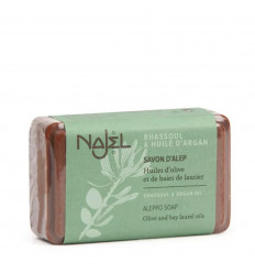 Alep soap face rhassoul and argan oil. Combination skin oily.