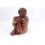 Sitting Buddha Statue h20cm solid wood carved hand