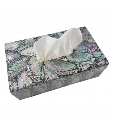 Modern black-multicolored black-multicolored handkerchief box