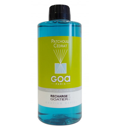 Recharge de parfum Patchouli Cédrat - Goa 500ml