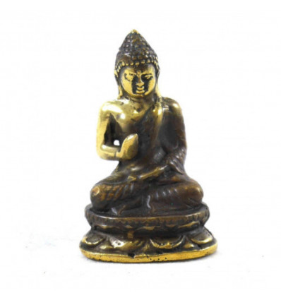 Mini Statuette de Bouddha Abhaya Mudra en Bronze