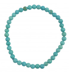 Turquoise bracelet (Blue Howlite) - 4mm balls