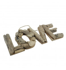 "LOVE" 35x15cm driftwood wall decoration