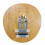 Karimba / Sanza / thumb piano Coconut décor Gecko - Raw wood finish