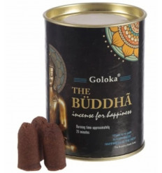  Modifier : Boîte de 24 cônes d'encens Backflow Goloka Buddha - Encens indien naturel 