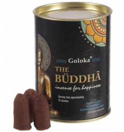 Modifica: Scatola di 24 coni di incenso Riflusso Goloka Buddha - Incenso indiano naturale