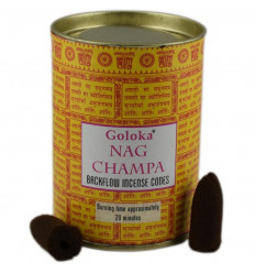 Incenso coni naturale indiano : Nag Champa, Orlo, Goloka