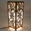 Moroccan gold decorative lamp shaped pentagon in wrought iron 30cm