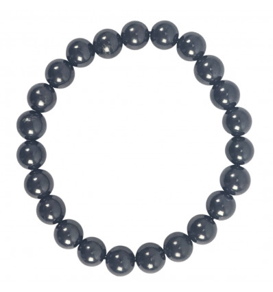 Natural black Shungite bracelet - 8mm balls
