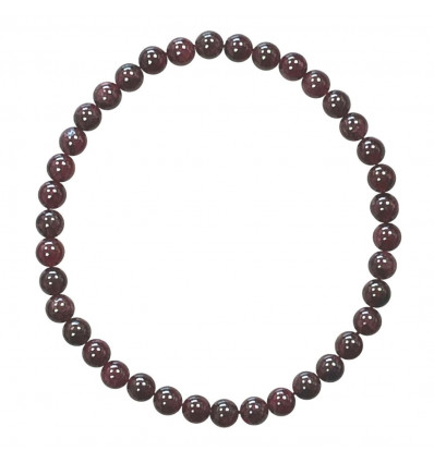 Bracciale Granato Rosso Grado A - Palline da 4mm