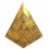 Boîte à bijoux dorée forme Pyramide 20cm - Décor Spirales
