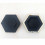 Small wooden hexagonal case for Yin Yang pattern jewelry 9cm