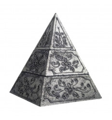 Silver jewel box shape Pyramid 25cm - Floral decoration