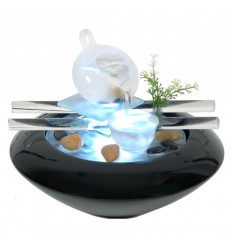 Fontaine d'eau intérieure avec lumière LED Yin Yang Bouddha Zen méditation  décoration d'intérieur 5010792480237