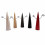 Display orecchini a forma di cono in legno massello tinto di rosso