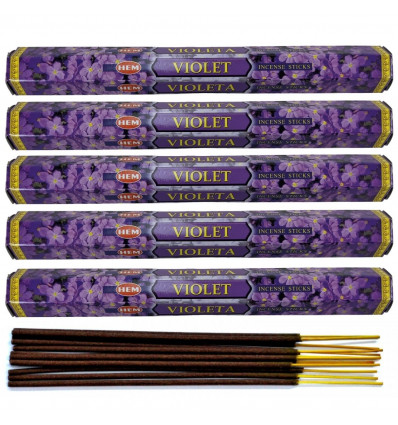 Incense And Violet. Lot of 100 sticks brand HEM