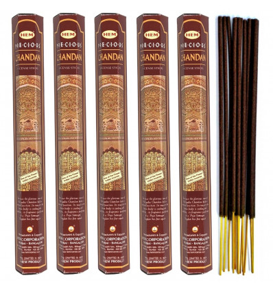 Incense Precious Chandan. Lot of 100 sticks brand HEM