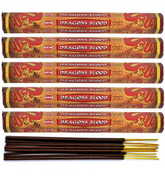 Lot 100 bâtonnets d'Encens Indien Naturel Sang de Dragon (Dragon's blood) HEM
