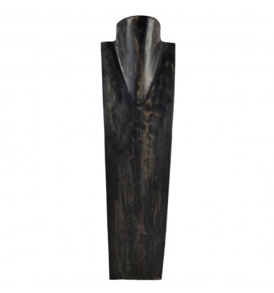 Destocking! Espositore speciale collane lunghe 60cm - Busto in legno finitura "vintage black"
