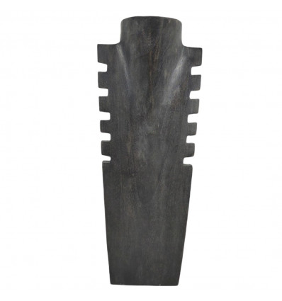 Destocking! Espositore busto con collane dentellate in finitura legno "vintage black" 40cm