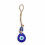 Œil turc sur corde / Amulette Œil bleu en verre forme Goutte 3cm