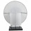 Ethnic table lamp in white fabric & glass mosaic 34cm