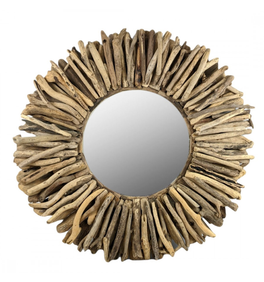 Miroir style bois flotté, décoration Nordique, Viking -  France